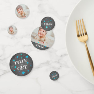 Confettis Premier anniversaire de la photographie fête d'ann