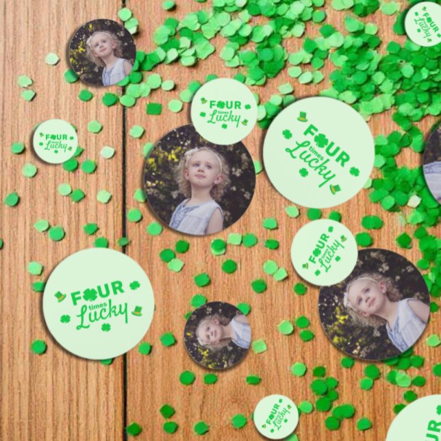 Confettis Quatre fois Lucky 4e anniversaire (Créateur téléchargé)