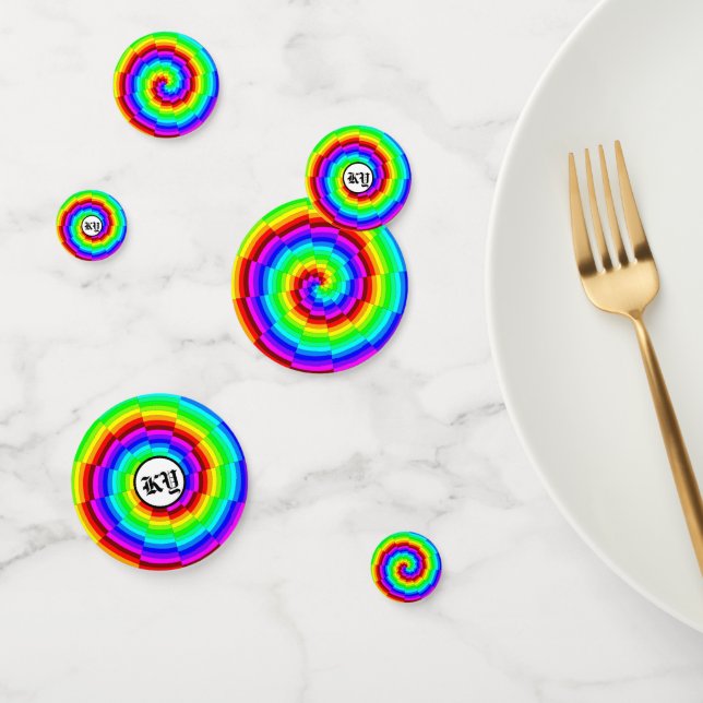 Confettis Rainbow Spiral par Kenneth Yoncich (Groupe)
