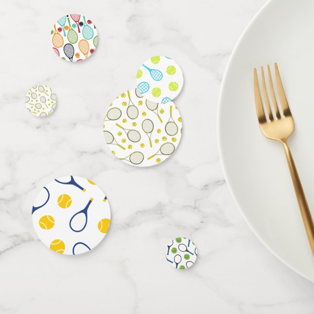 Confettis Raquette et balle de tennis (Groupe)