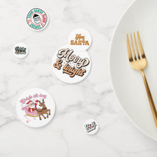 Confettis Retro Holiday Funny Christmas