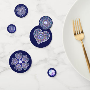 Confettis Rosace bleue