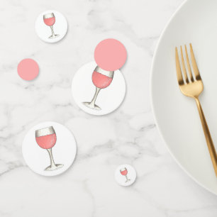 Confettis Rosé Le Jour D'Ailleurs Vin Rose Verre