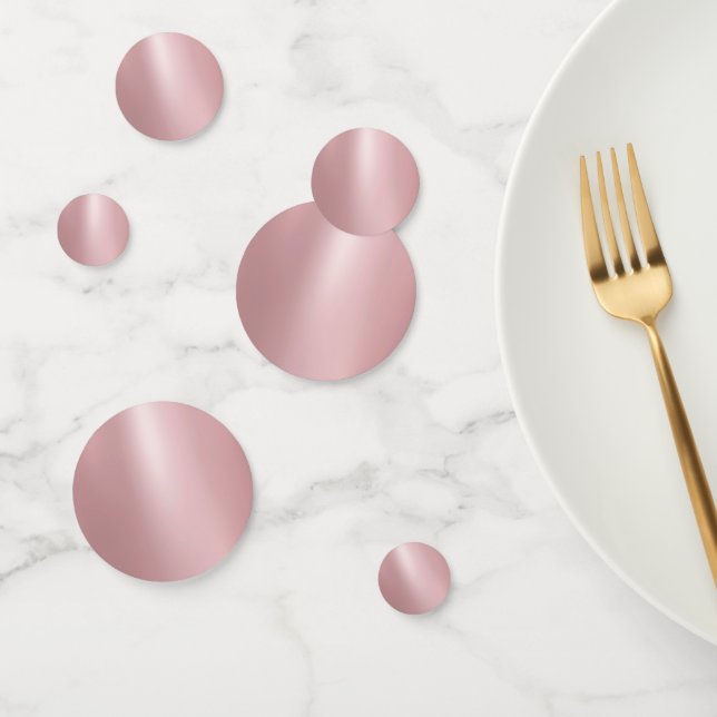 Confettis Rose Parties scintillant or look élégant Modèle bl (Groupe)