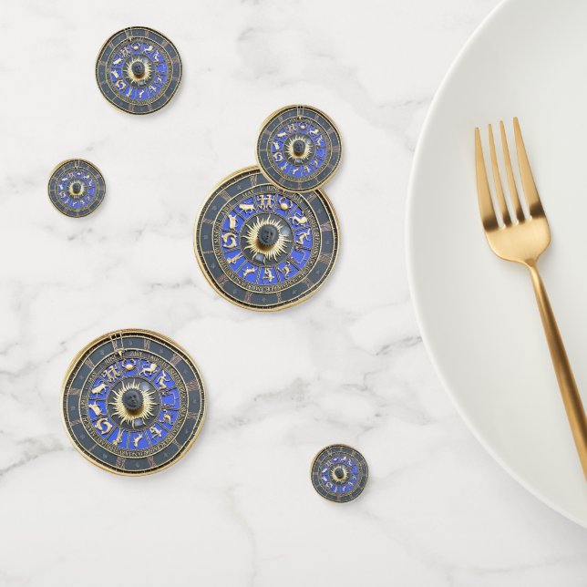 Confettis Roue bleu Zodiac (Groupe)