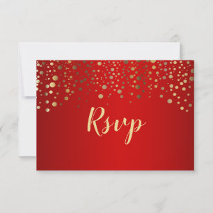 Confettis Rouges et Dorés - RSVP