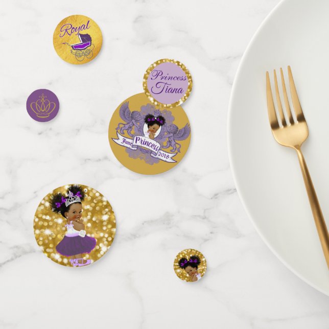 Confettis Royal African Princess Fancy Purple| Parties scint (Groupe)