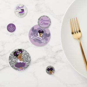 Confettis Royal African Princess Purple & Silver
