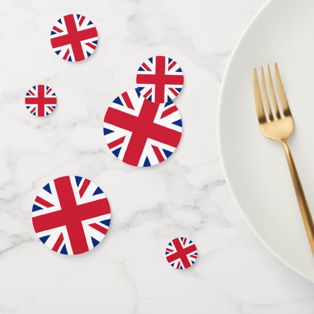 Confettis Royaume-Uni Union Jack Drapeau des colonies britan (Groupe)