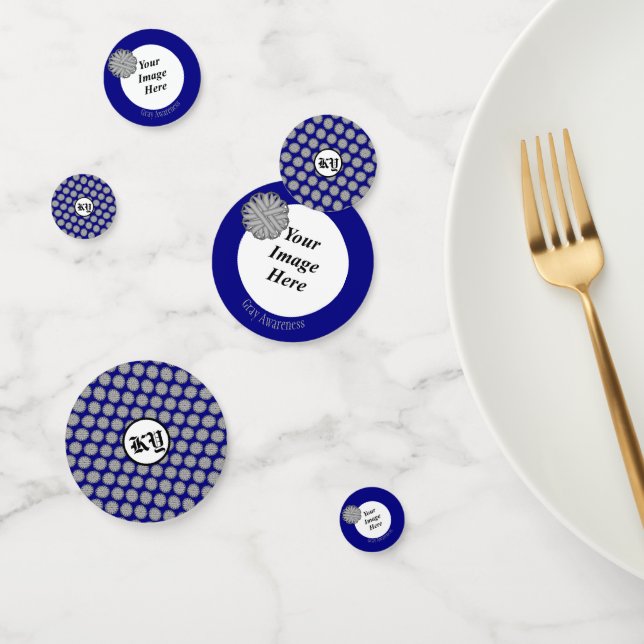 Confettis Ruban de fleurs grises par Kenneth Yoncich (Groupe)