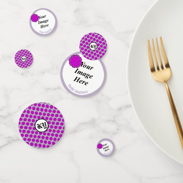 Confettis Ruban de fleurs violettes par Kenneth Yoncich (Groupe)