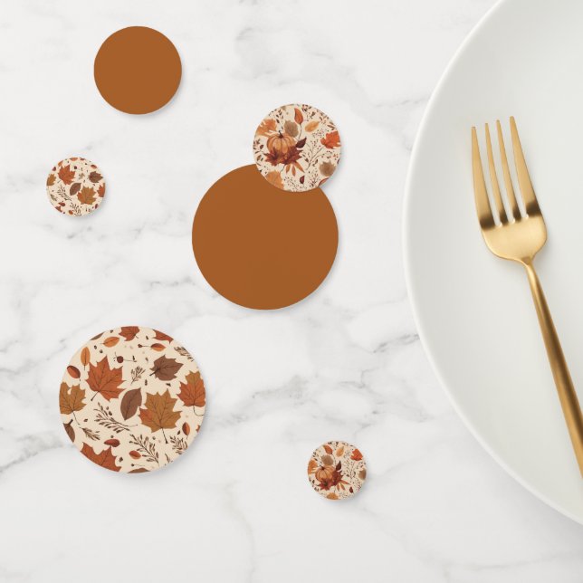 Confettis Rustique Terracotta Maple Feuille Mariage d'automn (Groupe)