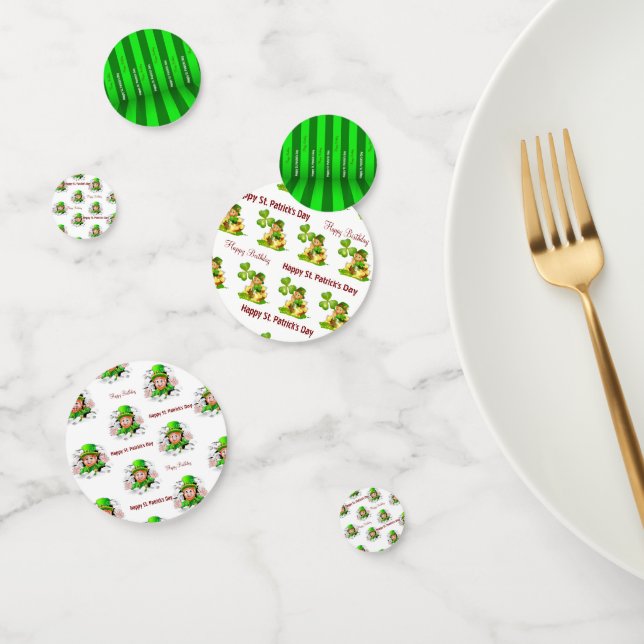 Confettis Saint Patrick's Day Joyeux anniversaire (Groupe)