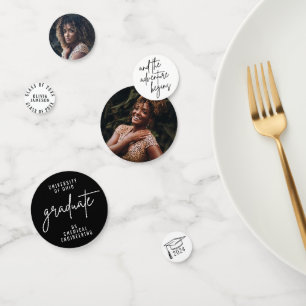 Confettis Script de l'université moderne photo personnalisée