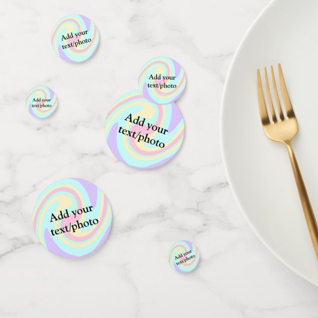 Confettis Simple acrylique pour marbre ajouter votre nom de  (Groupe)