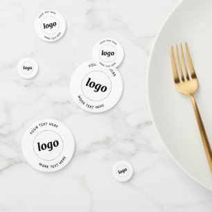 Confettis Simple Logo Texte personnalisé Promotion d'entrepr
