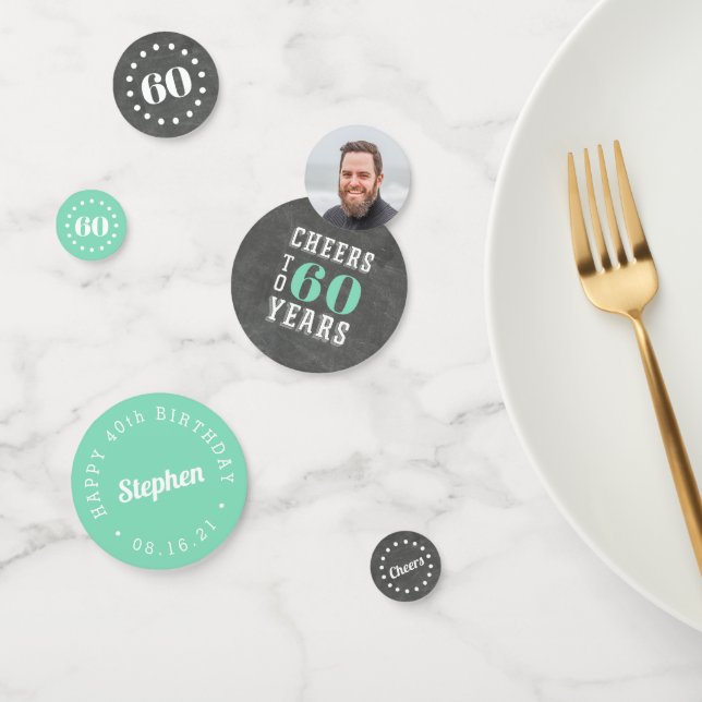 Confettis Soirée d'anniversaire fête personnalisée (Groupe)