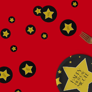Confettis Soirée d'anniversaire joyeuse de la star du cinéma