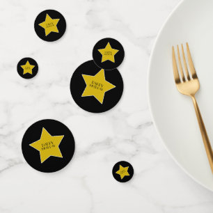 Confettis Soirée d'anniversaire joyeuse de la star du cinéma