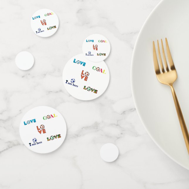 Confettis Sticker de la coupe de football (Groupe)