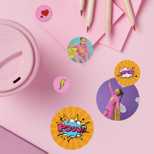 Confettis Superhero Girl's Birthday Party Décoration Photo