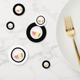 Confettis Sushi Roll Saumon Birthday Restaurant