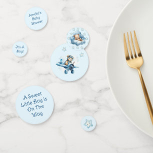 Confettis Sweet Little Boy on the Way Baby shower