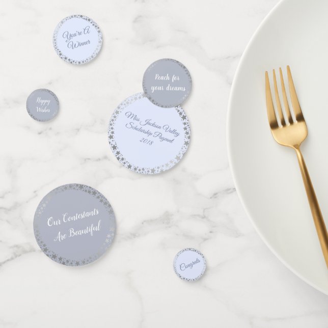 Confettis Table Confetti-Pageant Mélange 3 Nos Concours (Groupe)