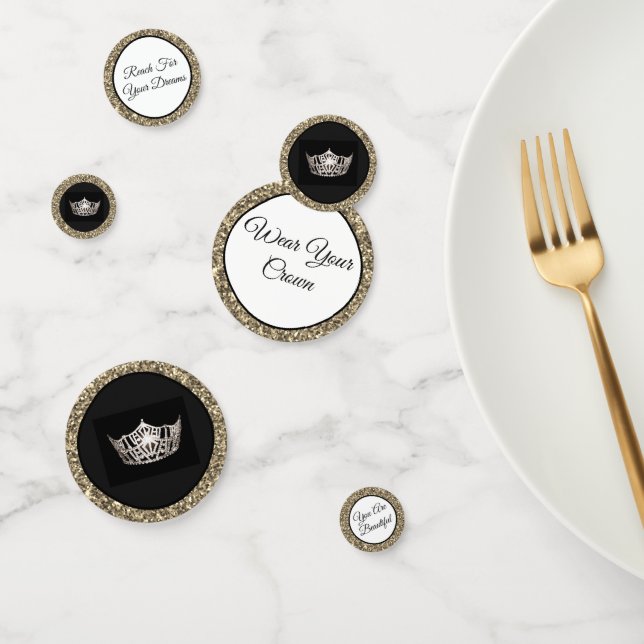 Confettis Table Confetti-Pageant Mélange Couronne (Groupe)