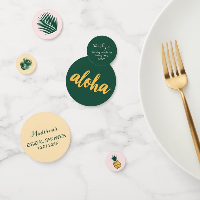 Confettis Table de Baby Shower Mariage Aloha (Groupe)