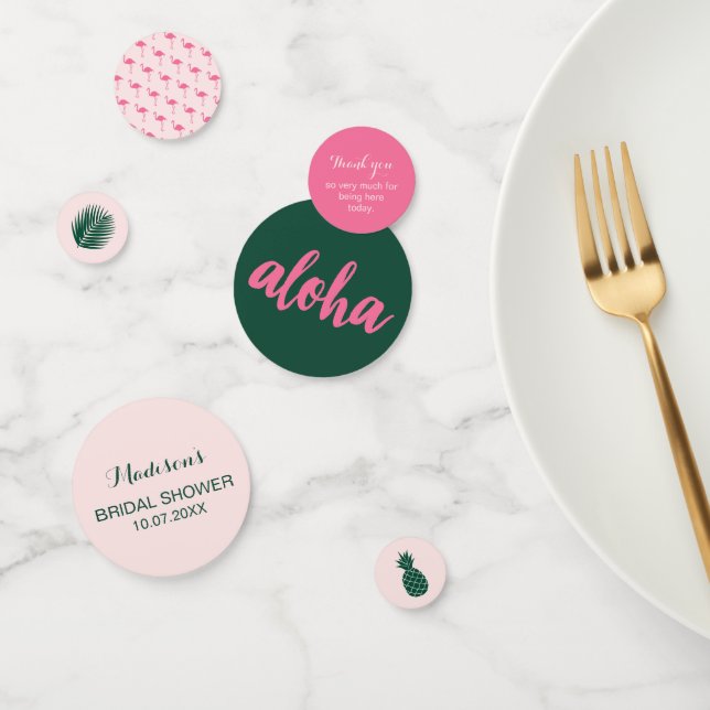 Confettis Table de Baby Shower Mariage Aloha (Groupe)