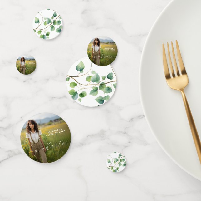 Confettis Tableau de graduation photo personnalisée (Groupe)