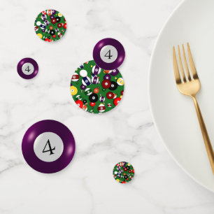 Confettis Tablefetti - Billard et 4 balles