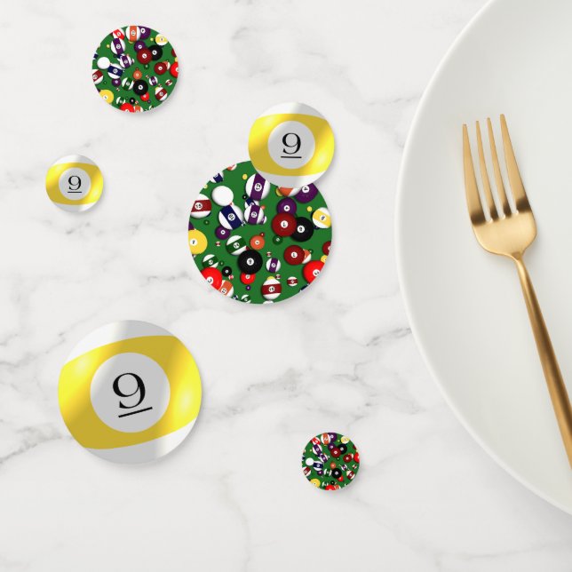 Confettis Tablefetti - Billard et 9 balles (Groupe)