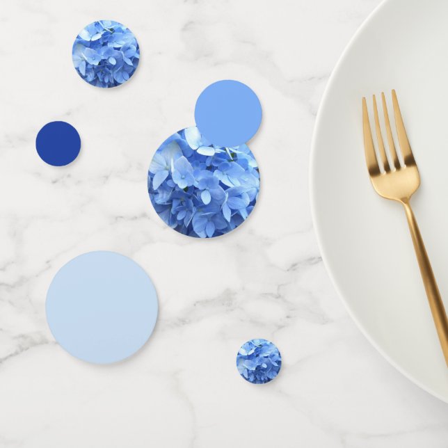 Confettis Tablefetti - Hydrangée bleue (Groupe)