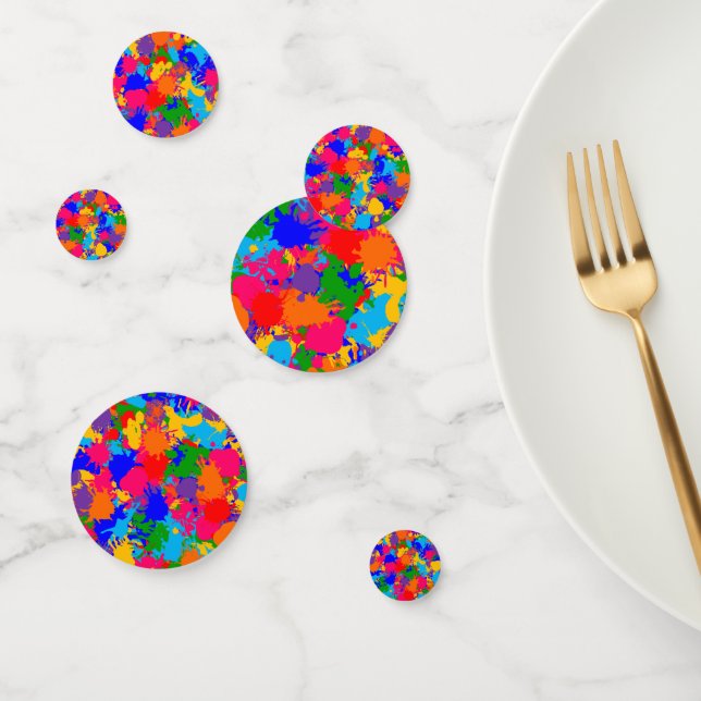 Confettis Tache de Peinture (Groupe)