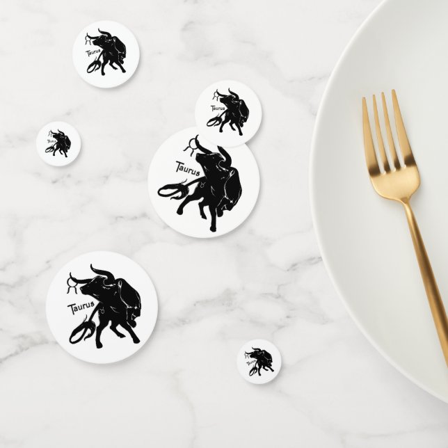 Confettis Taurus puissant le Zodiaque Bull (Groupe)