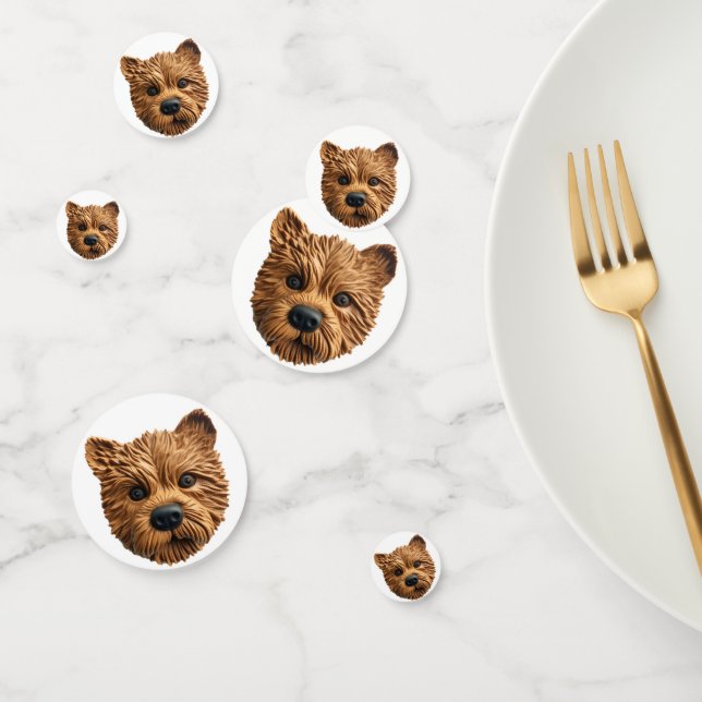 Confettis Tervier Australien Chien Inspiré 3D (Groupe)