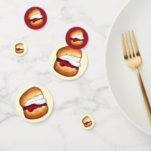 Confettis Thé à haute crème Scone Jam Royaume-Uni Boulangeri