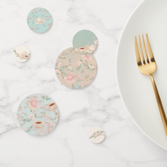Confettis Thé dansant Mariage dans un cadre shabby chic (Groupe)