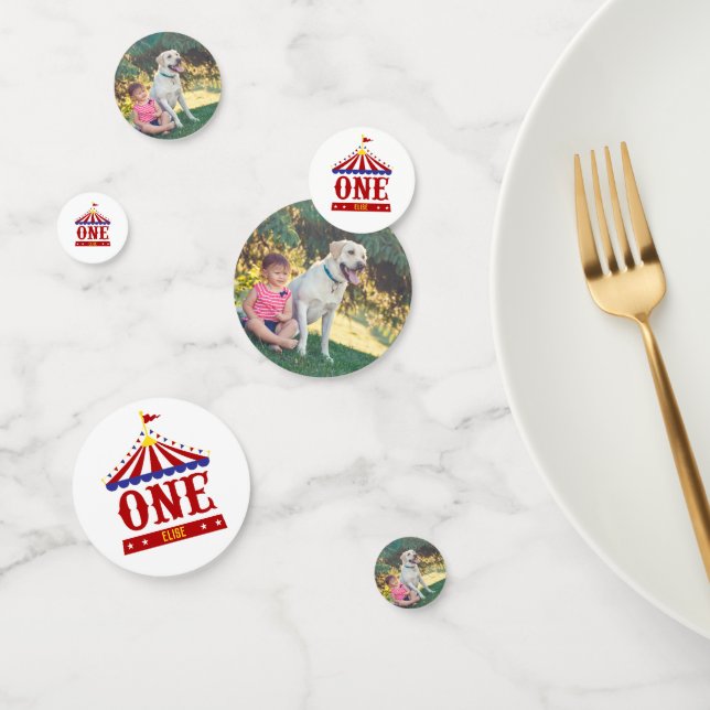 Confettis Thème du Carnaval Premier anniversaire de fête Pho (Groupe)