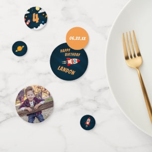 Confettis Thème Espace Extérieur Personnalisé Anniversaire