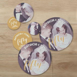 Confettis TOUTE ANNÉE - 50e anniversaire de Mariage & photo