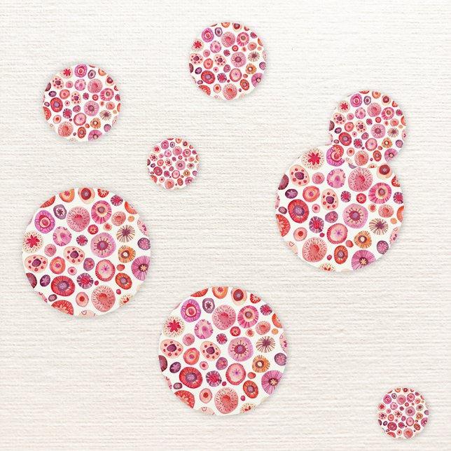 Confettis Toutes les fleurs (Abstract floral pink modern table confetti)