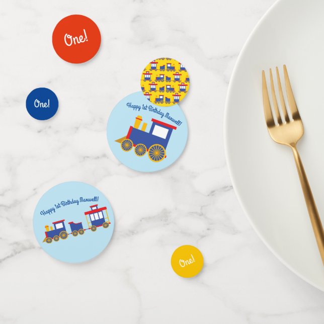 Confettis Train Cute Choo-Choo 1er Anniversaire Thème (Groupe)