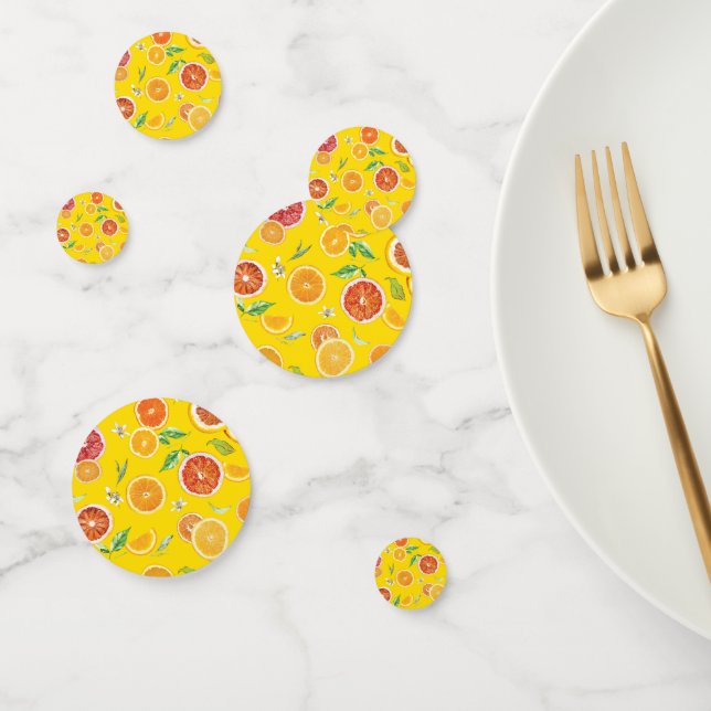 Confettis Tranches orange #motif #tendance #style (Groupe)