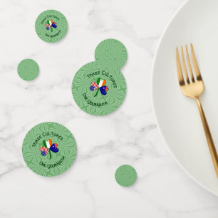 Confettis Trèfle personnalisé australien irlandais américain