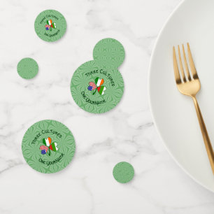 Confettis Trèfle personnalisé Drapeau Bulgare Irlandais Amér