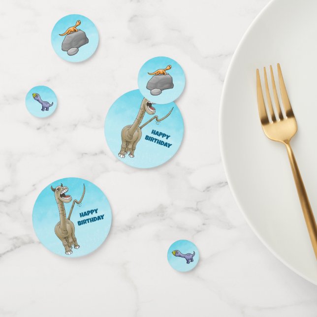 Confettis Trois dinosaures mignons (Groupe)