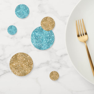 Confettis Turquoise Aqua Glitz Parties scintillant Unicorn